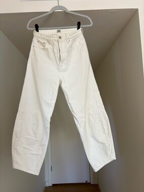 Toteme White Denim Barrel Jeans